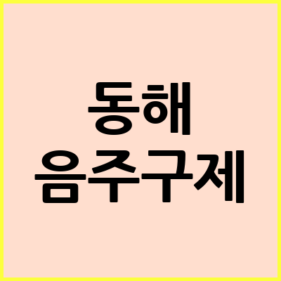 동해 음주운전 변호사