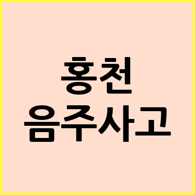 홍천 음주운전 변호사