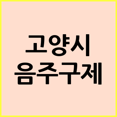 고양 음주운전 변호사